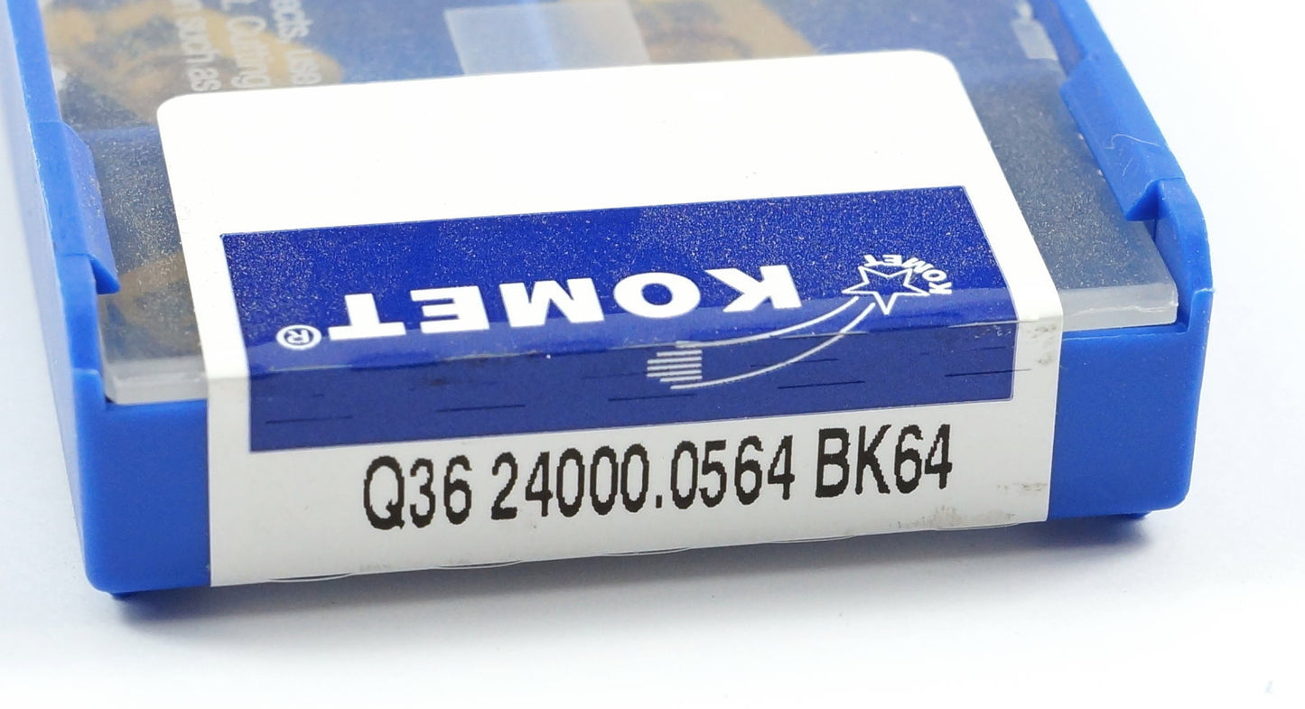 10 Wendeplatten Q36 24000.0564 BK64 , APKT 120324R BK64 KOMET Neu, mit Rechnung