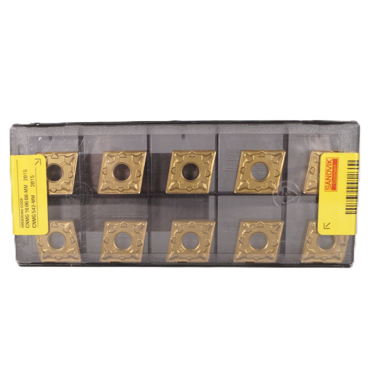 SANDVIK CNMG 160608-MM 2015 Wendeplatten – 10 Stück Edelstahl | Neu & OVP