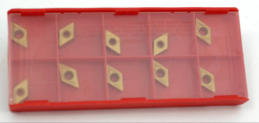 Wendeplatten DCMT 070204 TiN – 10 Stück zum Drehen von Stahl
