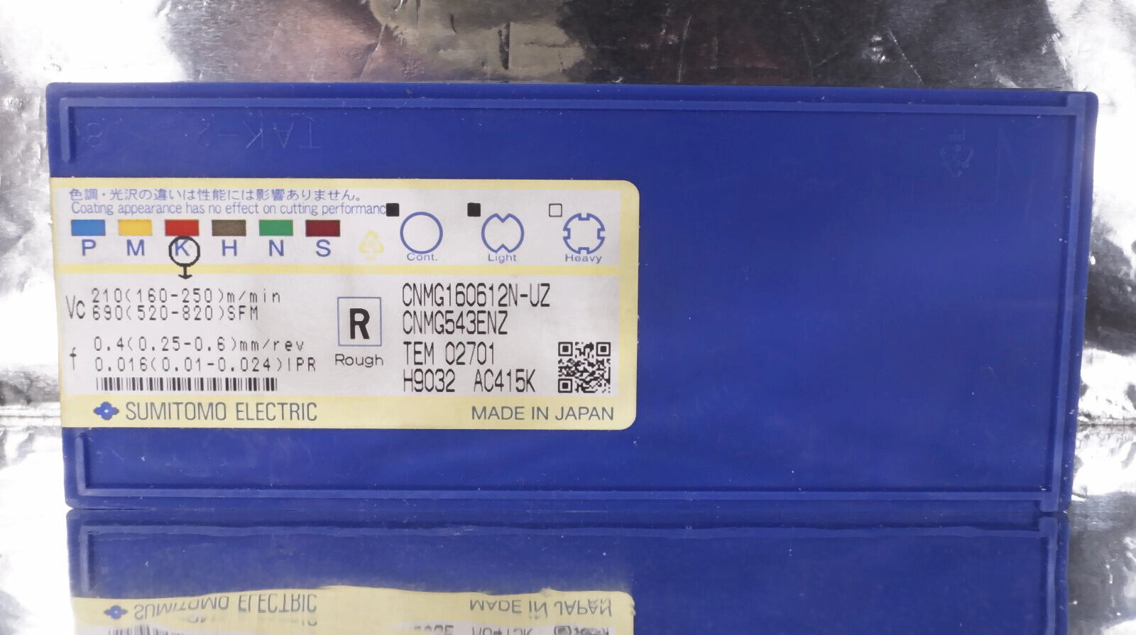 10 Wendeplatten CNMG160612N-UZ AC415K Sumitomo Neu, mit Rechnung