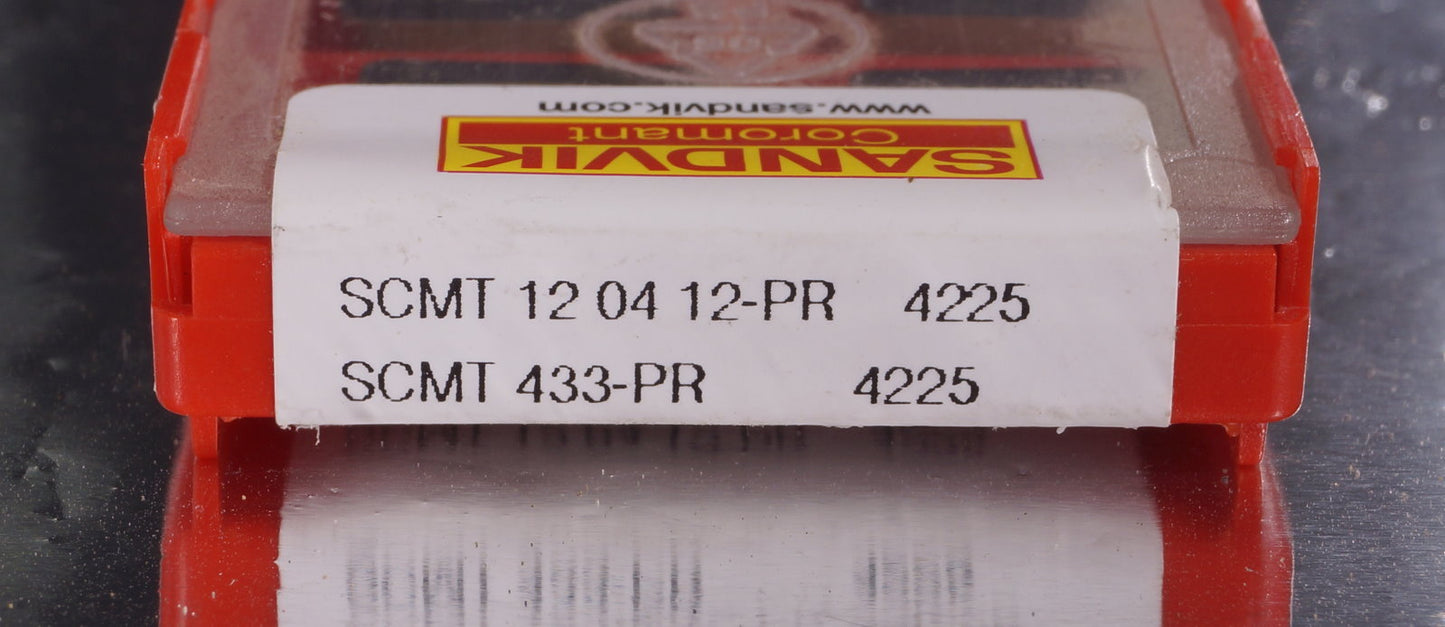 10 Wendeplatten SCMT 12 04 12-PR 4225 von SANDVIK Stahlbearbeitung SCMT 433 PR