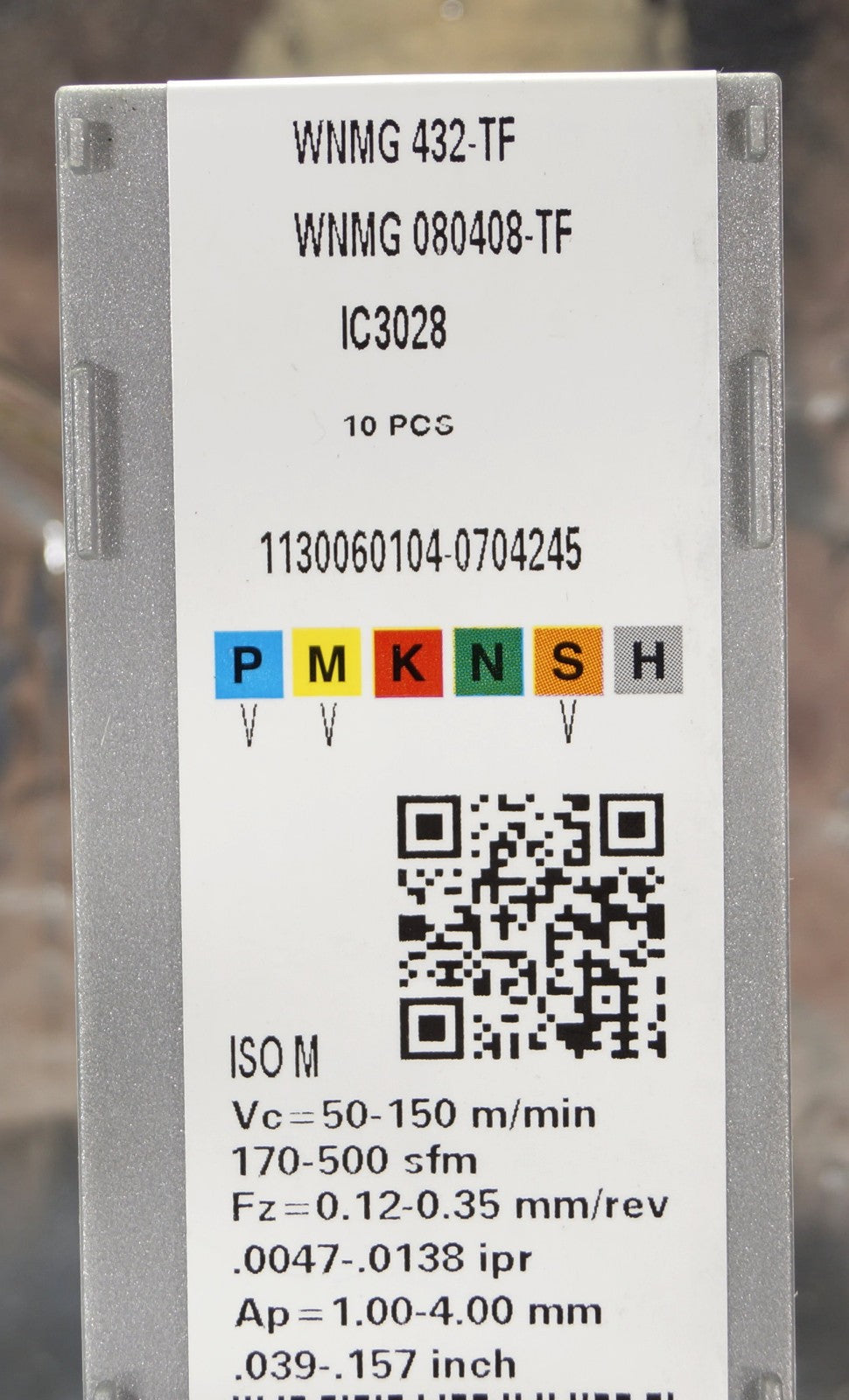 10 Wendeplatten WNMG 080408-TF IC3028 ISCAR Neu, mit Rechnung