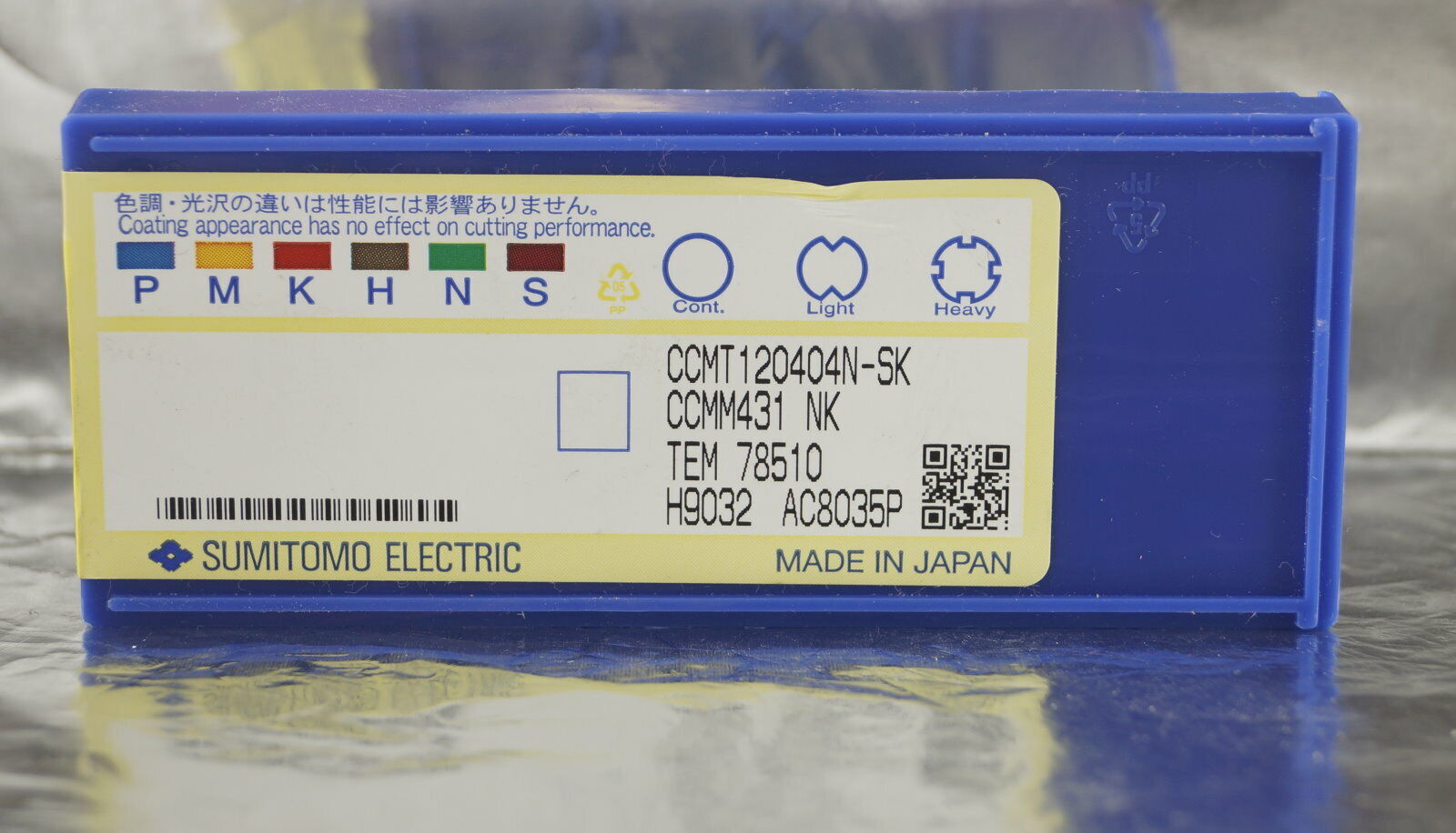 10 Wendeplatten CCMT 120404N-SK AC8035P Sumitomo, CCMM431 NK mit Rechnung