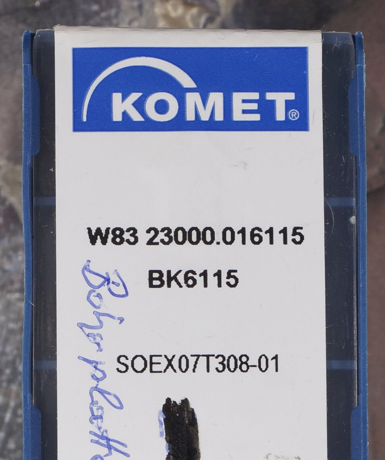 10 Wendeplatten W83 23000.016115, SOEX07T308-01 BK6115  KOMET Neu mit Rechnung
