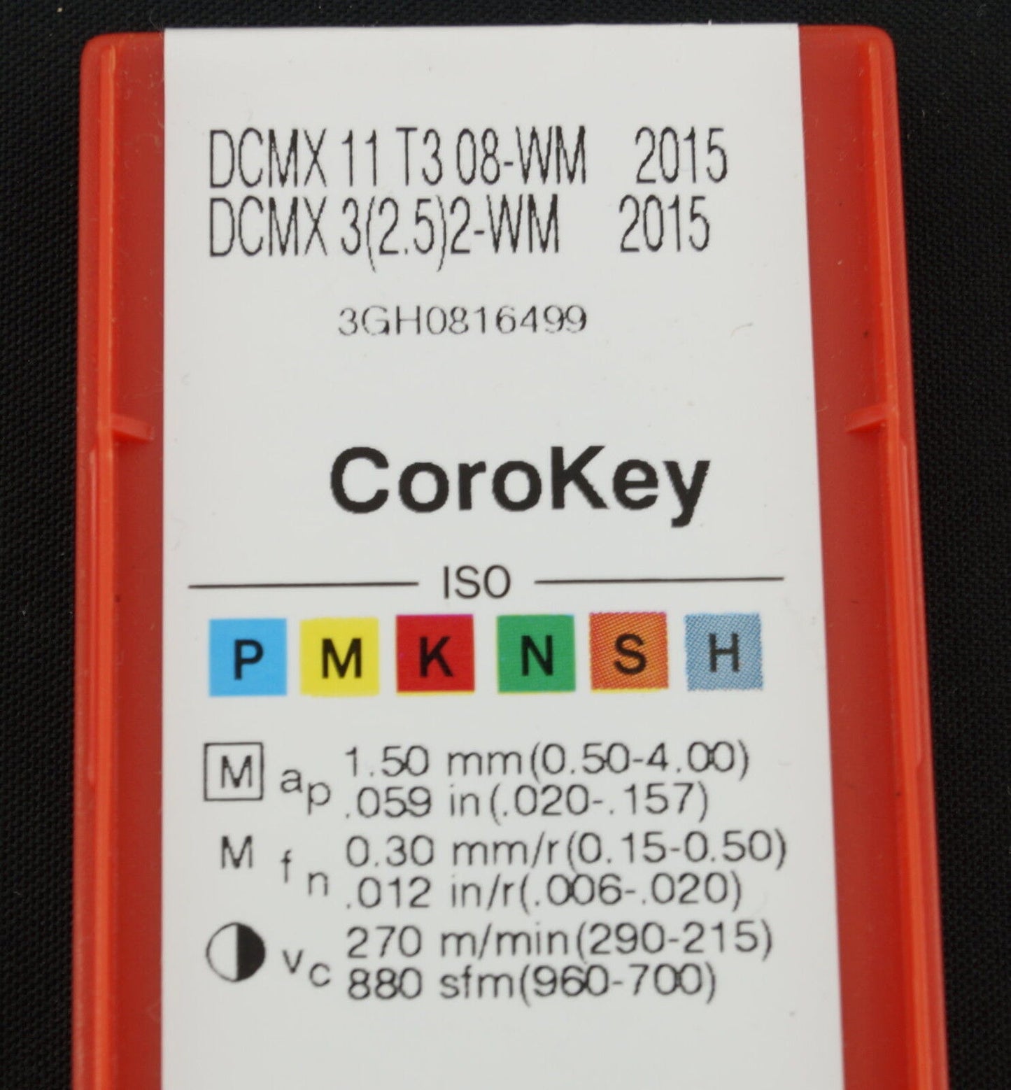 10 Wendeplatten DCMX 11T308-WM 2015  f. d. VA - Bearbeitung  SANDVIK Neu u. OVP