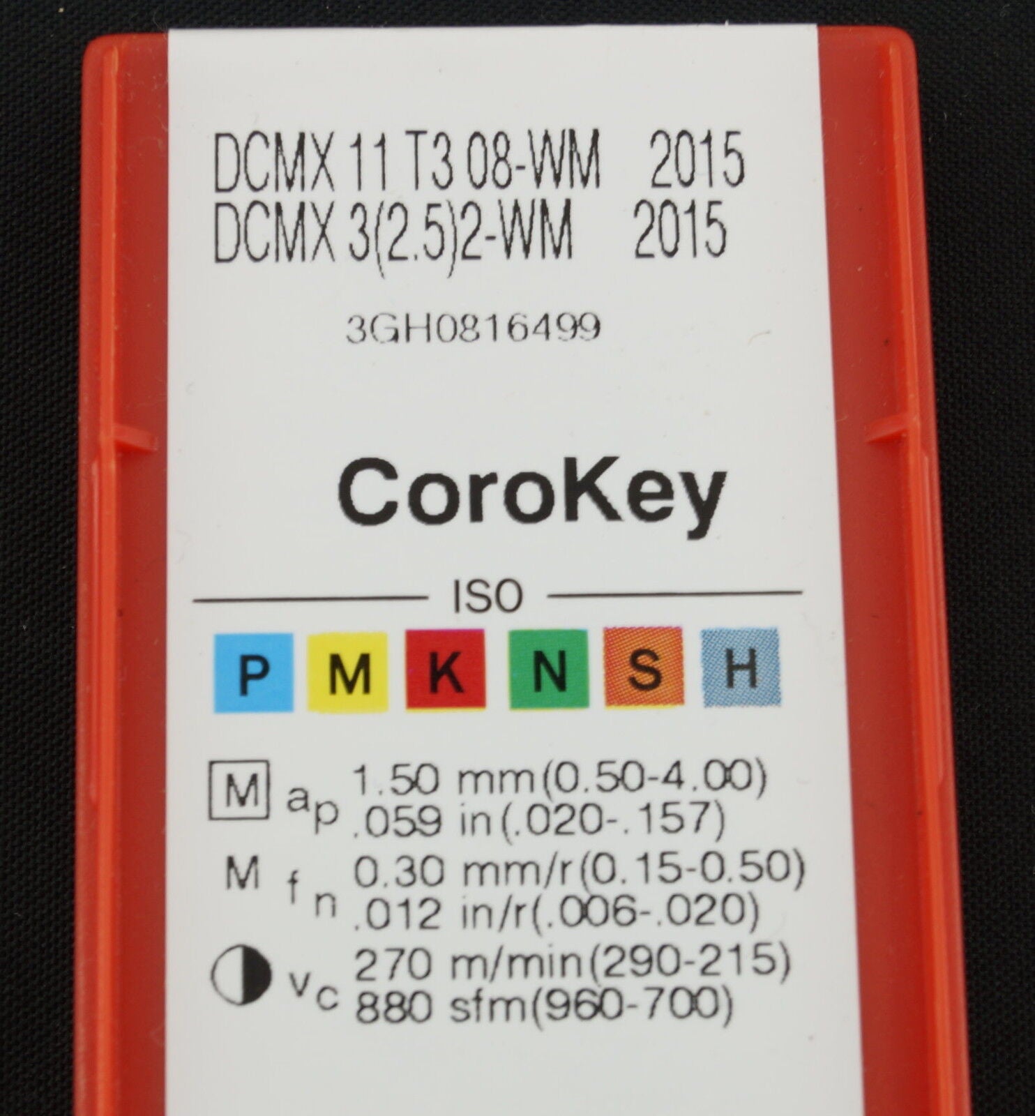 10 Wendeplatten DCMX 11T308-WM 2015  f. d. VA - Bearbeitung  SANDVIK Neu u. OVP