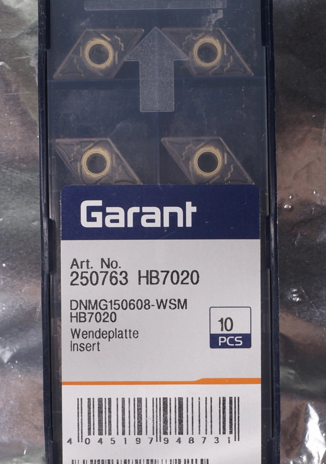 10 Wendeplatten DNMG150608-WSM HB7020 Garant Nr 250763 HB7020 mit Rechnung
