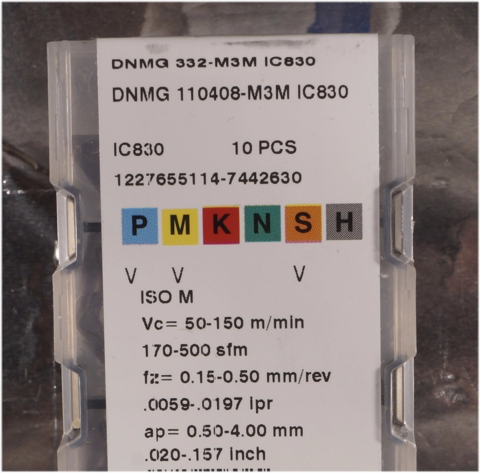 10 Wendeplatten DNMG 110408-M3M IC830 ISCAR  für VA - Werkstoffe Neu