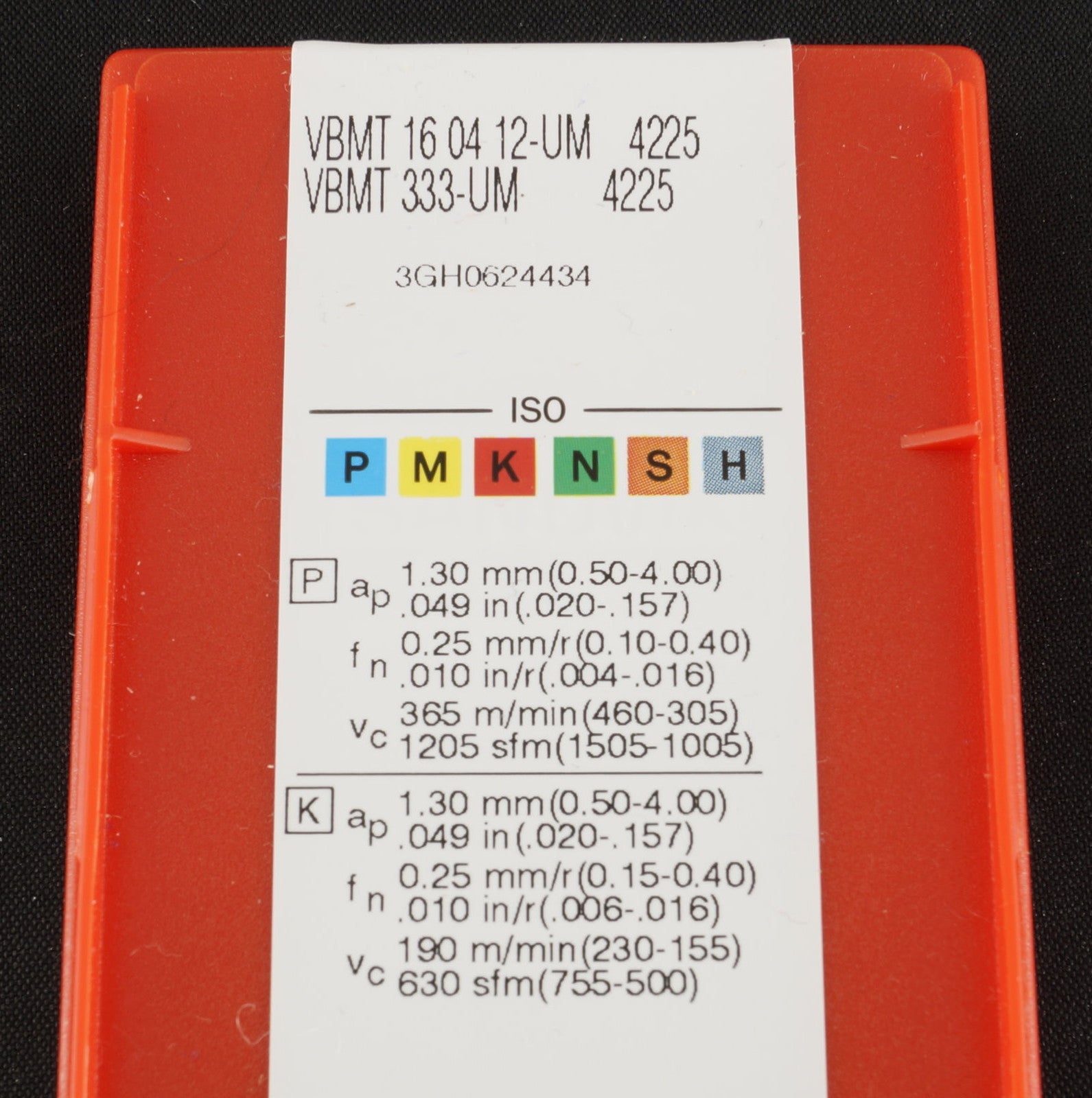 10 Wendeplatten VBMT 160412-UM 4225 SANDVIK,  VBMT 333-UM 4225 mit Rechnung