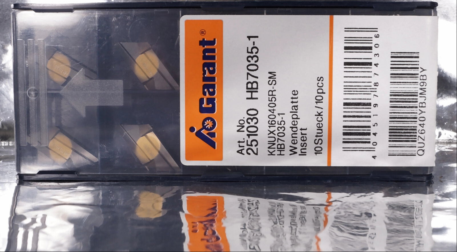 10 Wendeplatten KNUX160405R-SM HB7035-1 Garant Nr 251030 HB7035-1 incl. MwSt !