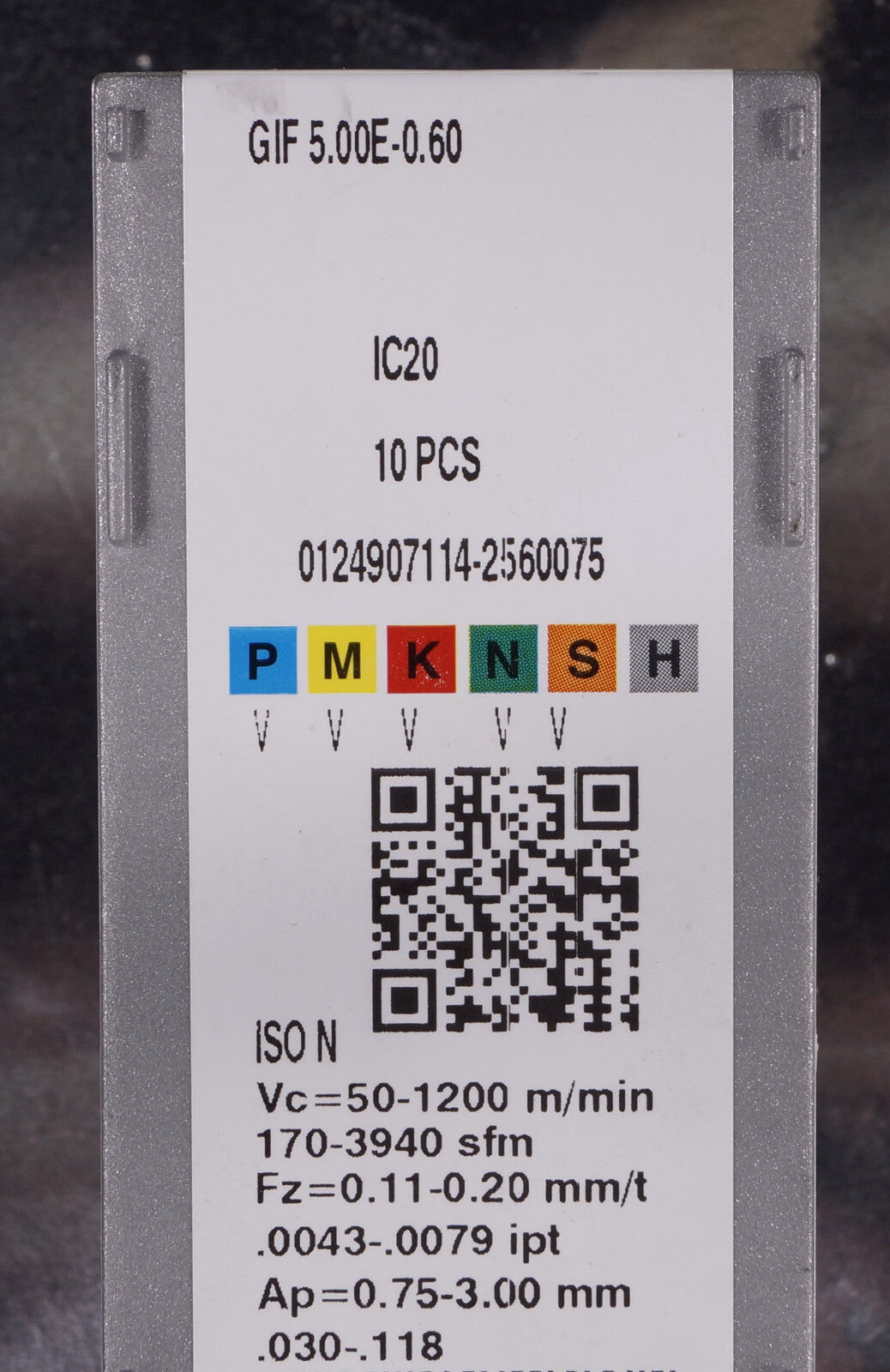 10 Wendeplatten GIF 5.00E-0.60 IC20 ISCAR Stechdrehen, Neu, mit Rechnung