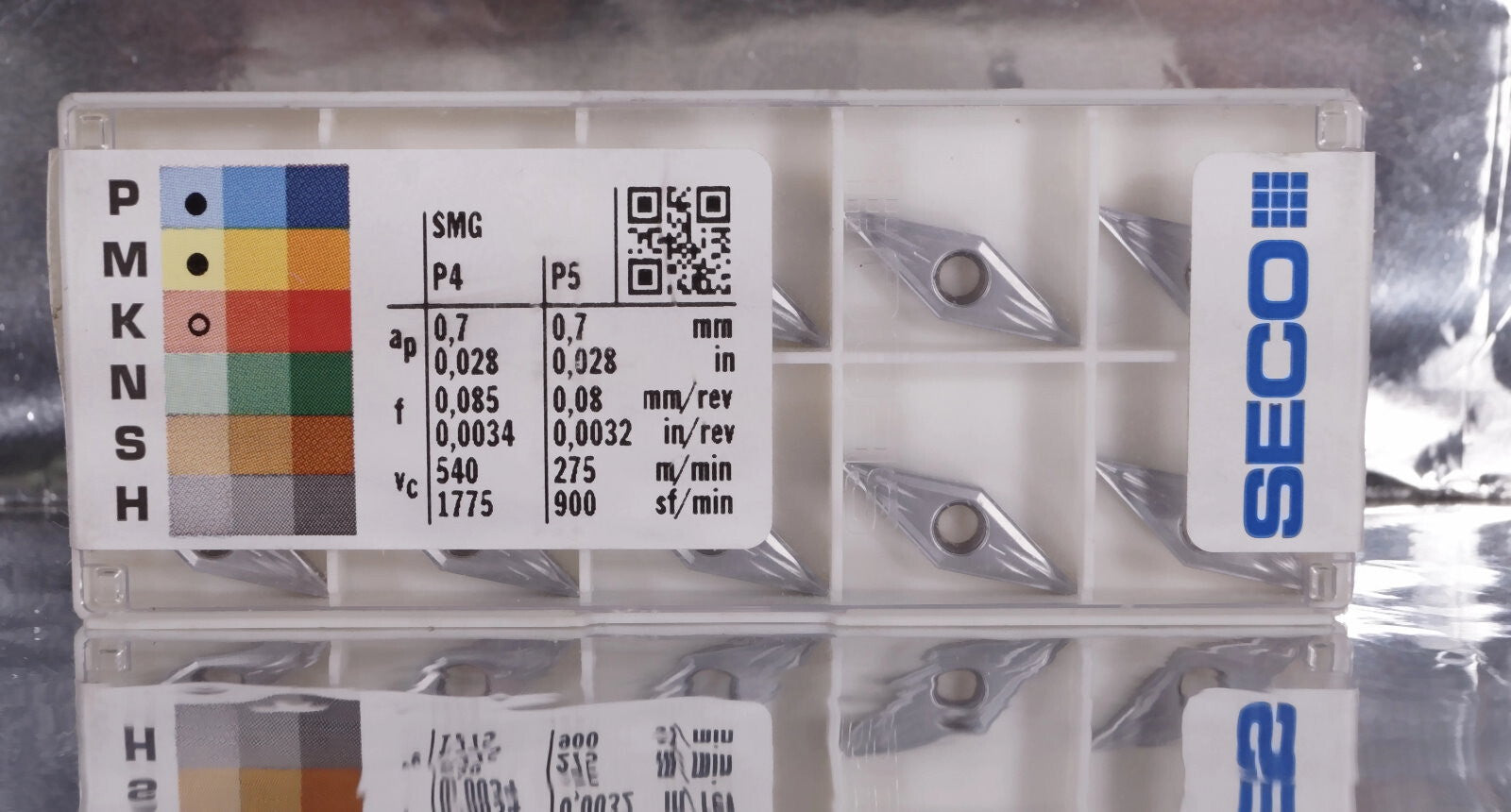 10 Wendeplatten VBMT110204-MF2 ,TP2501 SECO, Neu mit Rechnung