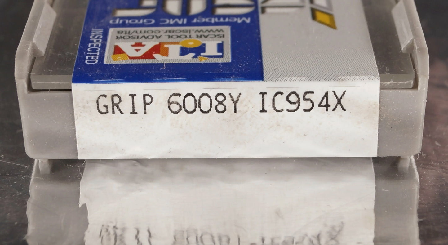 10 Wendeplatten GRIP 6008Y IC954X ISCAR Stechdrehen Neu mit Rechnung