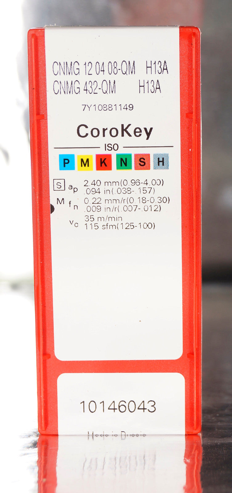 10 Wendeplatten CNMG 120408-QM H13A SANDVIK  für Superlegierungen Neu mit MwSt.