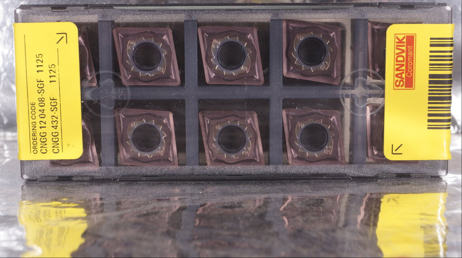 10 Wendeplatten CNGG 120408-SGF 1125 Sandvik Neu, ovp mit Rechnung
