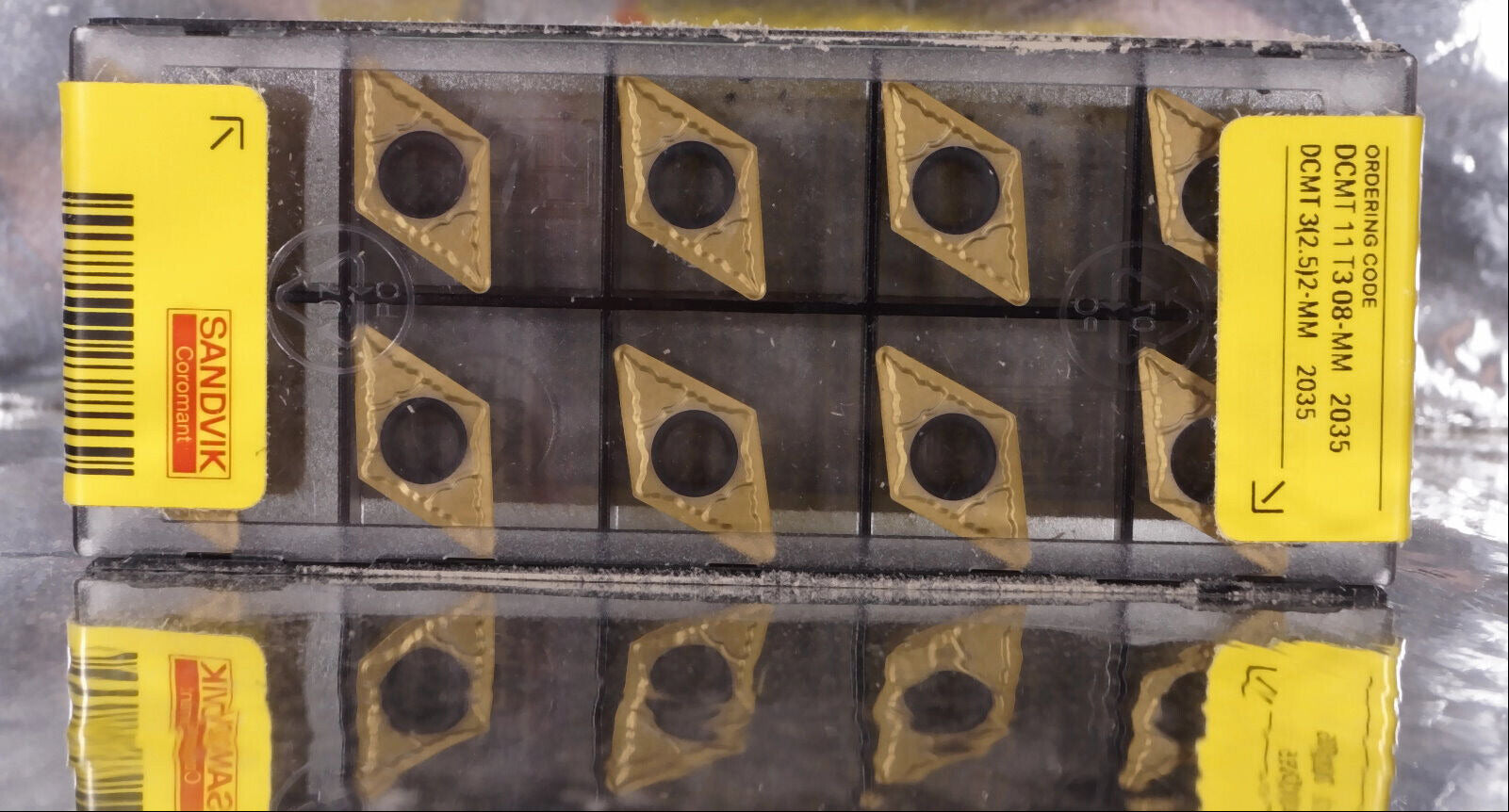 10 Wendeplatten DCMT 11 T3 08-MM 2035 SANDVIK Neu mit Rechnung