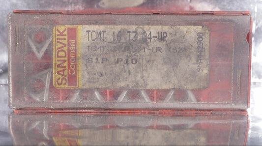 SANDVIK TCMT 06 T1 02-KF Wendeschneidplatten – 10 Stück, H13A, Für Drehen, Schweden