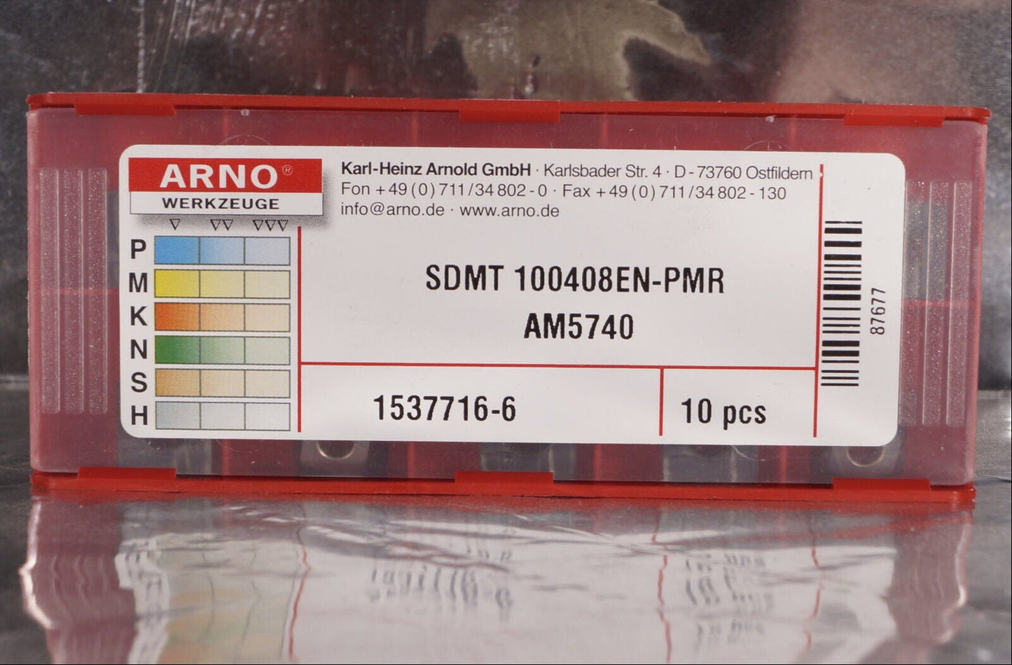 10 Wendeplatten SDMT 100408EN-PMR AM5740 ARNO, Neu, mit Rechnung