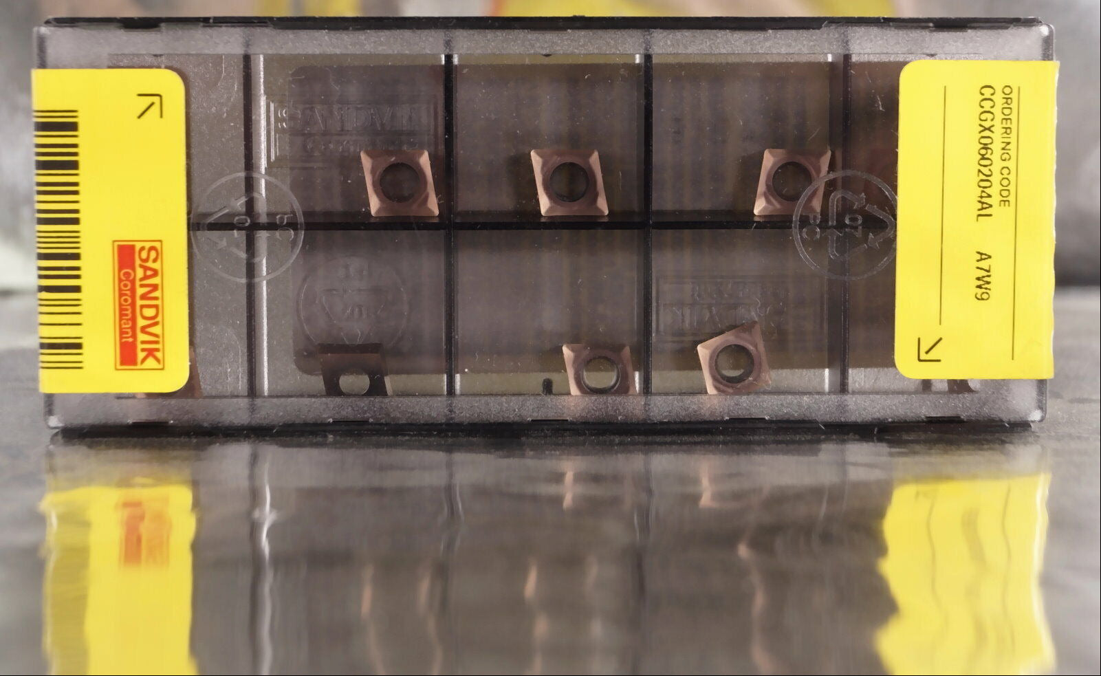 10 Wendeplatten CCGX 060204AL A7W9 SANDVIK  Neu, mit Rechnung