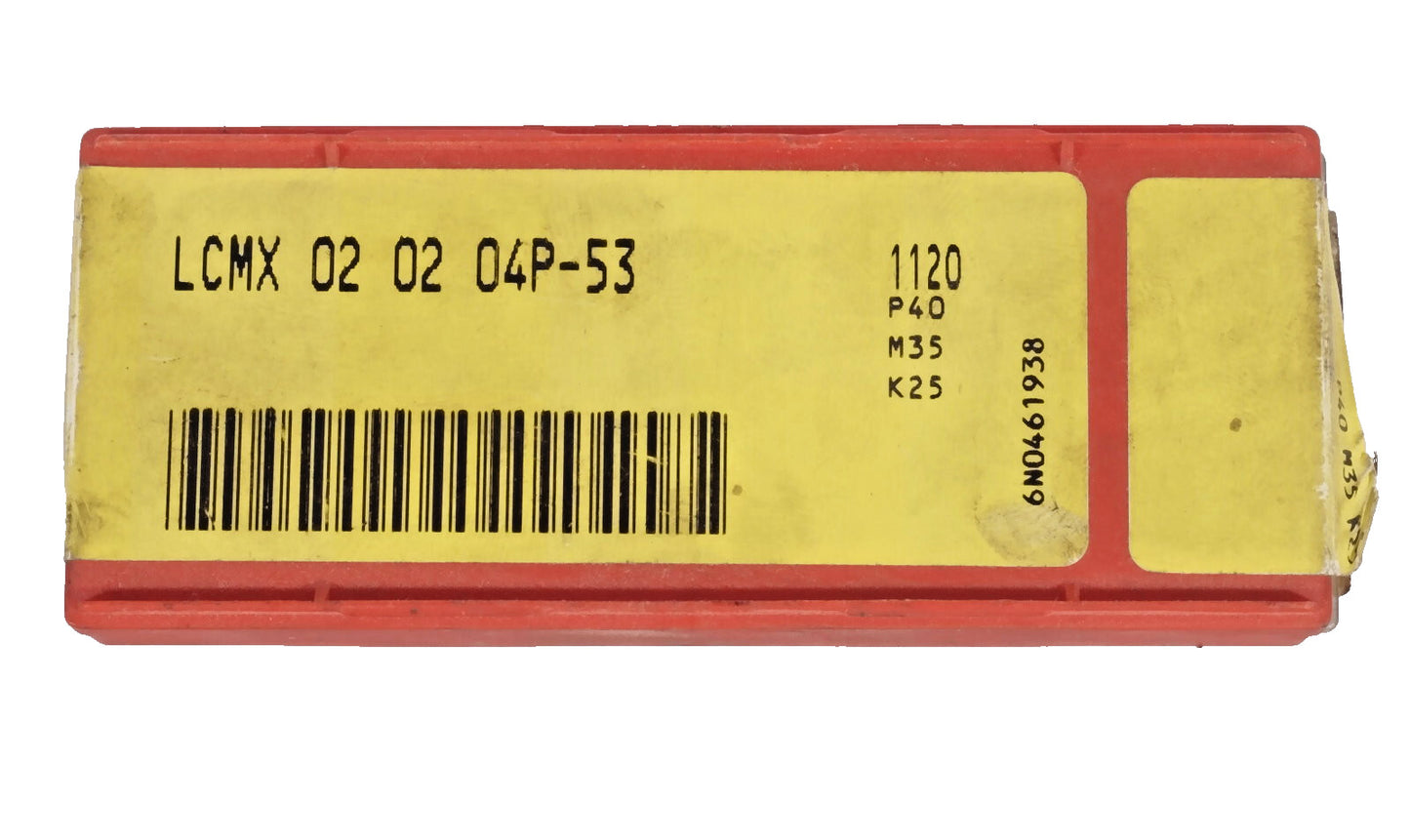 SANDVIK Bohrwendeplatten LCMX 02 02 04O-53 1120 – 16 Stück Stahl, VA & Guss