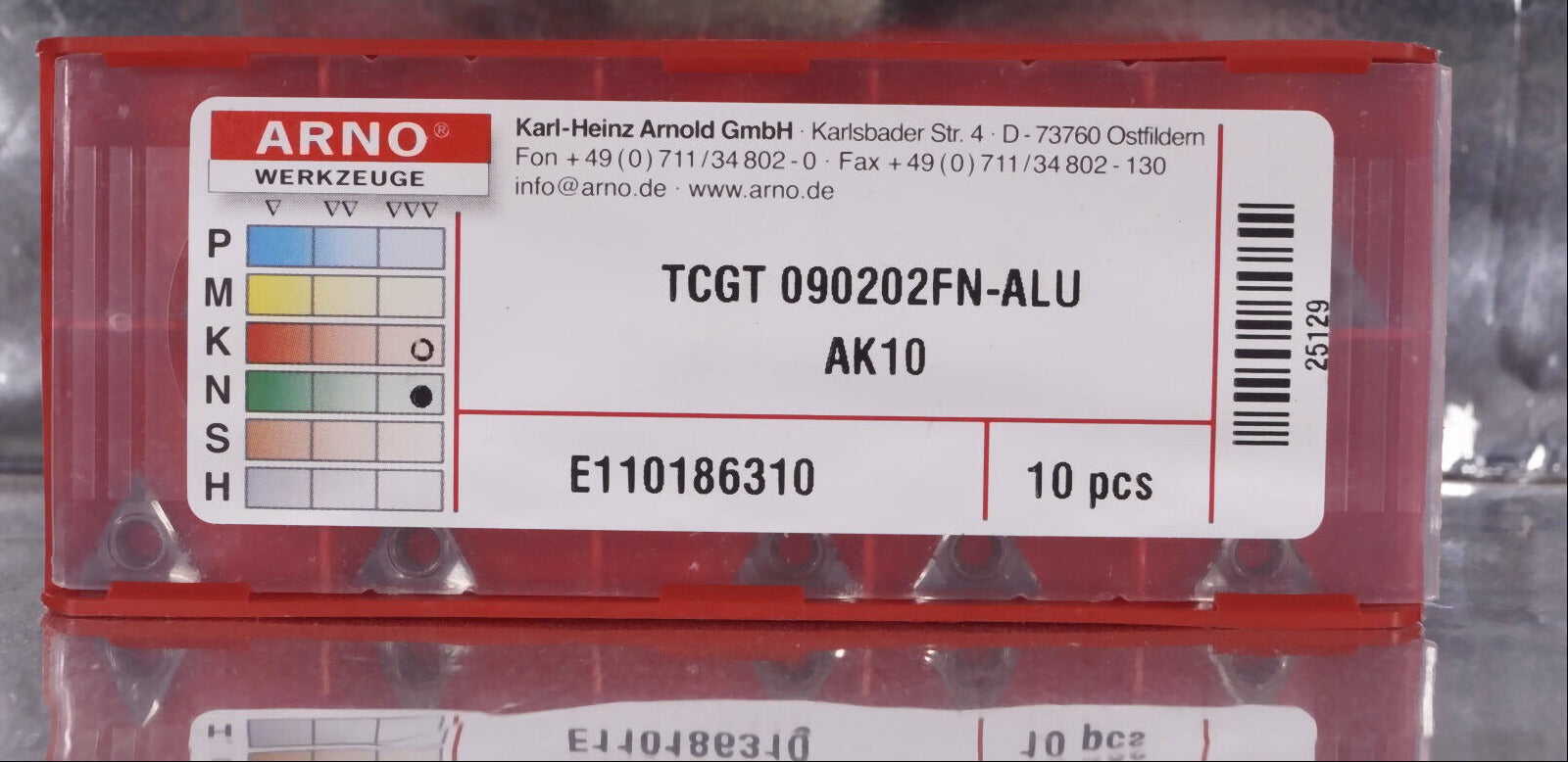 10 Wendeplatten TCGT 090202FN-ALU AK10 ARNO Neu mit Rechnung