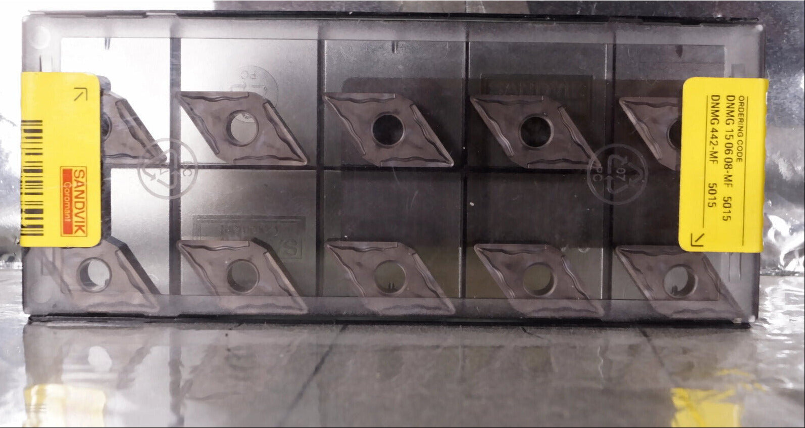 10 Wendeplatten DNMG 15 06 08-MF 5015 SANDVIK Neu, ovp incl. Mehrwertsteuer
