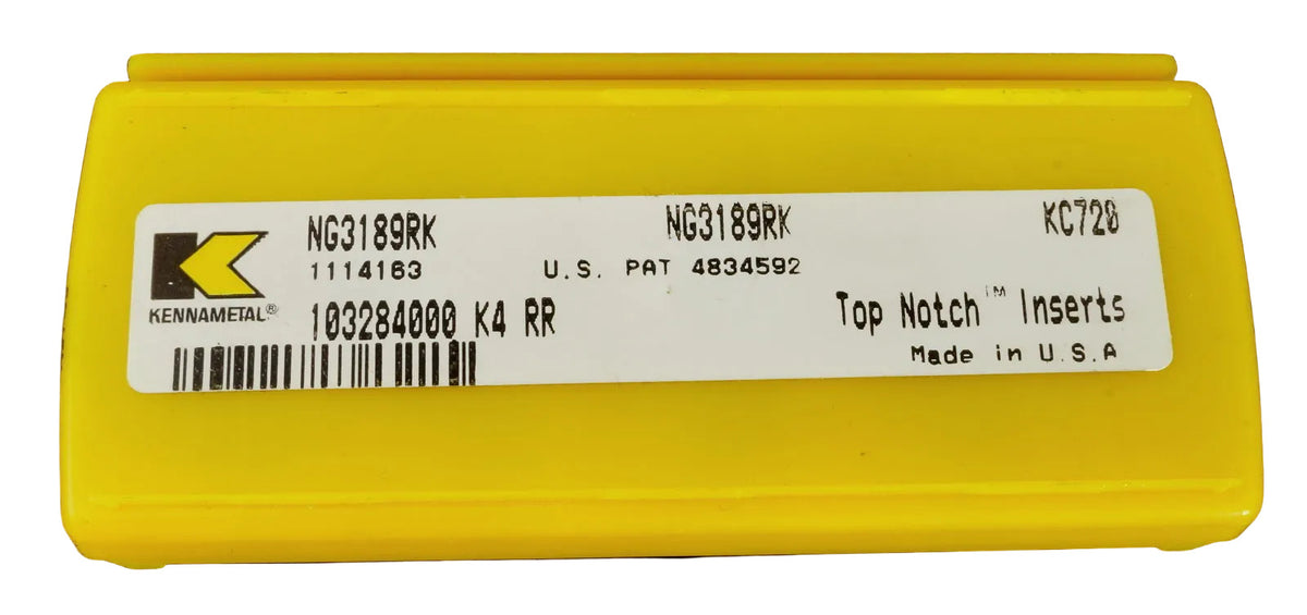 5 Wendeplatten NG3189RK KC720 Kennametal Stechdrehen Neu, originalverpackt