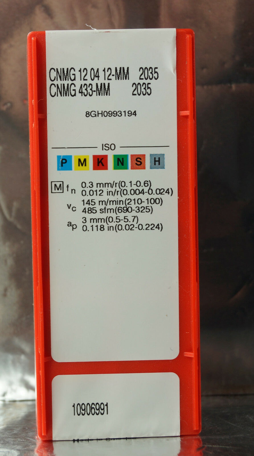 10 Wendeplatten CNMG 120412-MM 2035 Neu, ovp, mit Rechnung CNMG 433-MM 2035