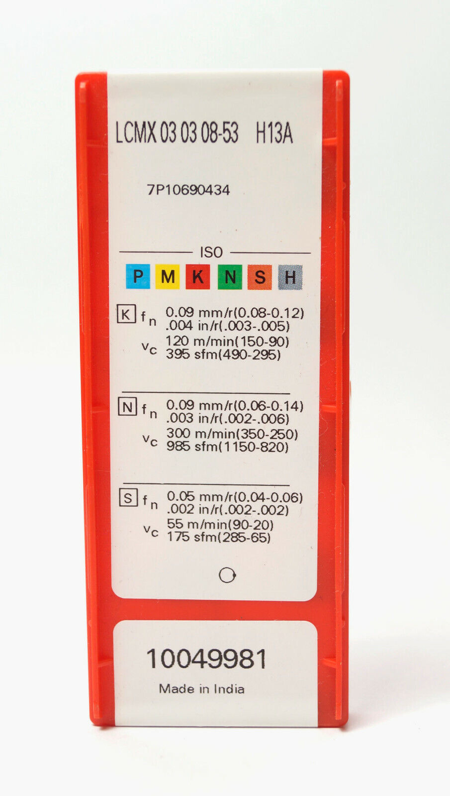 10 Wendeplatten LCMX 030308-53 H13A von SANDVIK Neu und Ovp Bohrwendeplatten