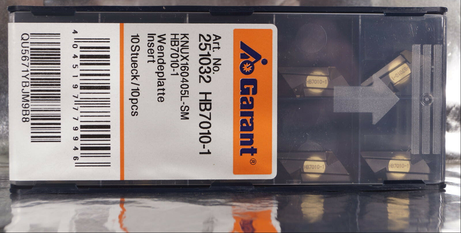 10 Wendeplatten KNUX 160405L-SM HB7010-1 Garant Nr 251032 HB7010-1 mit Rechnung