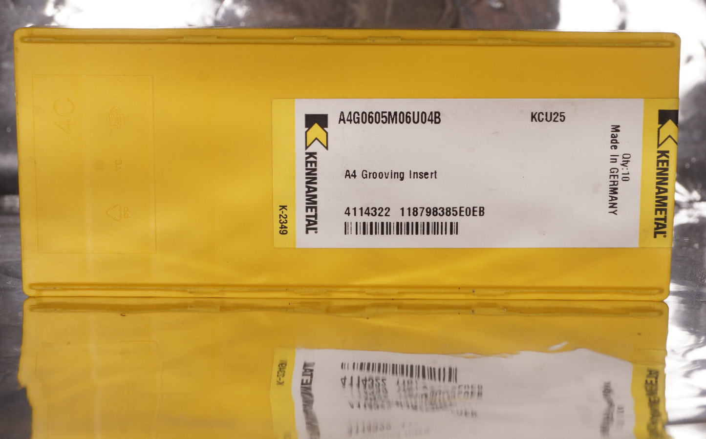 10 Wendeplatten A4G0605M06U04B KCU25 Kennametal Stechdrehen Neu, ovp