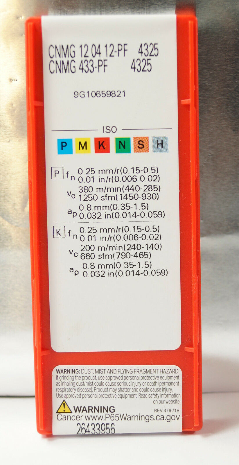 10 Wendeplatten SANDVIK CNMG 120412-PF 4325 Wendeplatten  Neu mit Rechnung