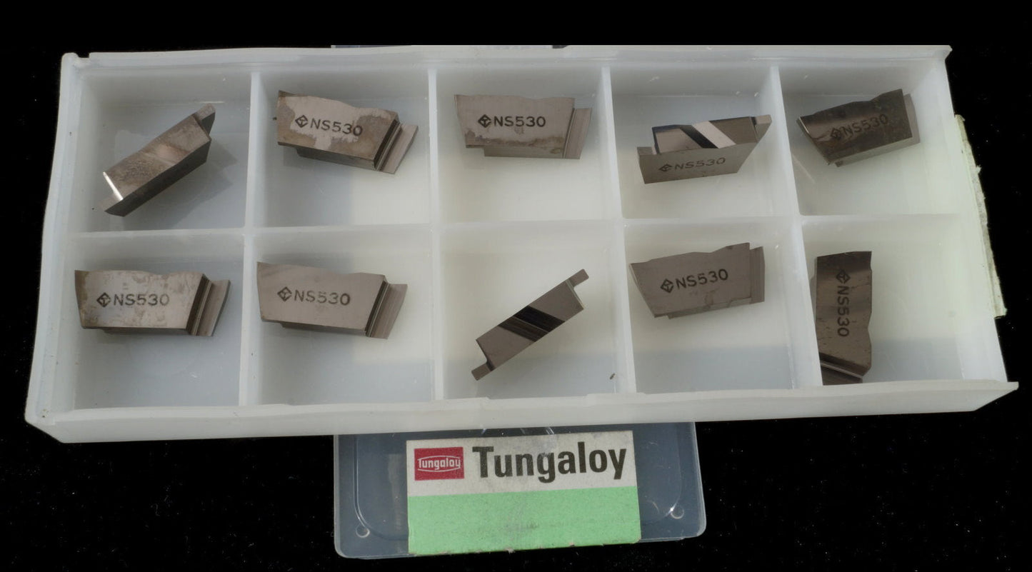 Tungaloy XGR6315-02 NS530 Cermet-Wendeplatte für Stechdrehen, 10 Stück