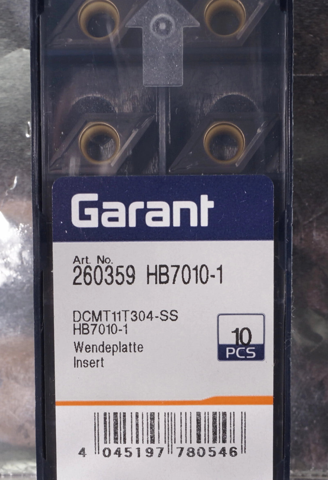 10 Wendeplatten DCMT11T304-SS HB7010-1 Garant Nr 260359 HB7010-1 mit Rechnung