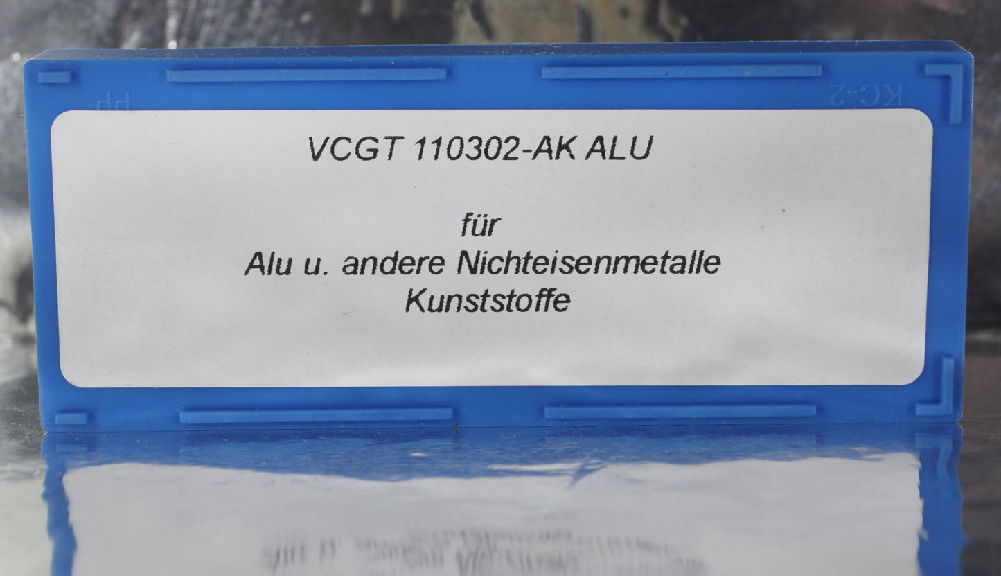 10 Wendeplatten VCGT 110302 ALU für NE-Metalle,  Neu, mit Rechnung