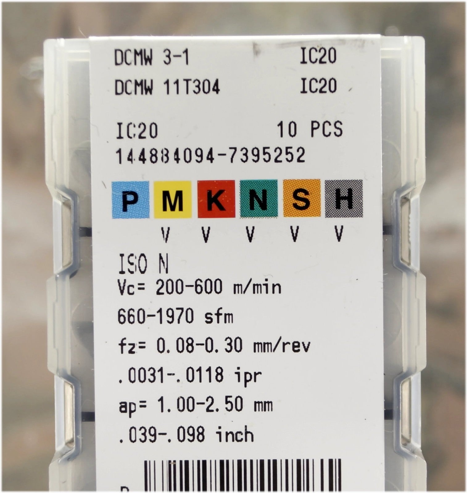 10 Wendeplatten DCMW 11T304 IC20 ISCAR  für kurzspanende Werkstoffe Neu