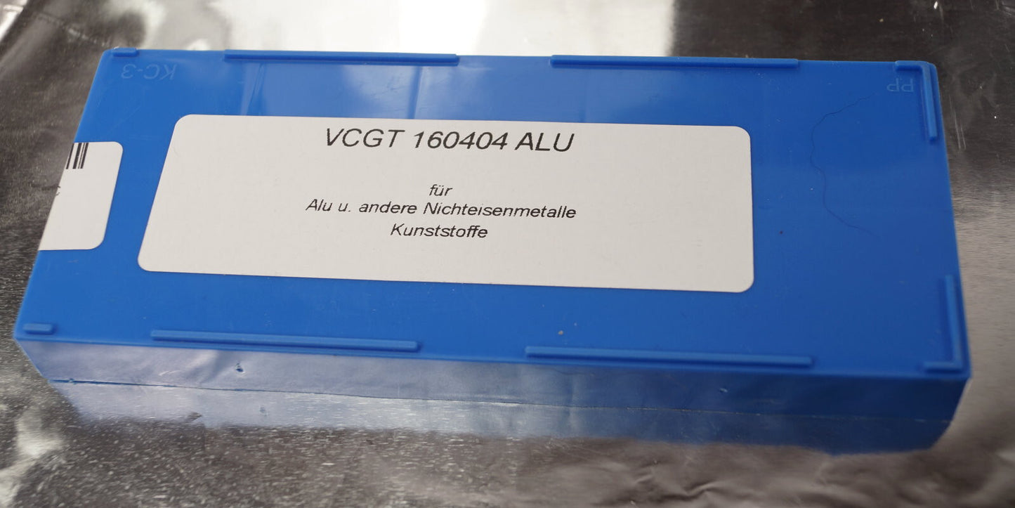 10 Wendeplatten VCGT 160404 ALU für NE-Metalle,  Neu, mit ausgewiesener MwSt