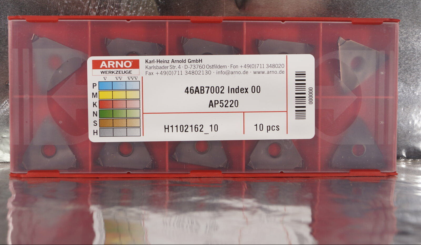 10 Wendeplatten ARNO 46AB7002 Index 00 AP5220 Neu mit Rechnung