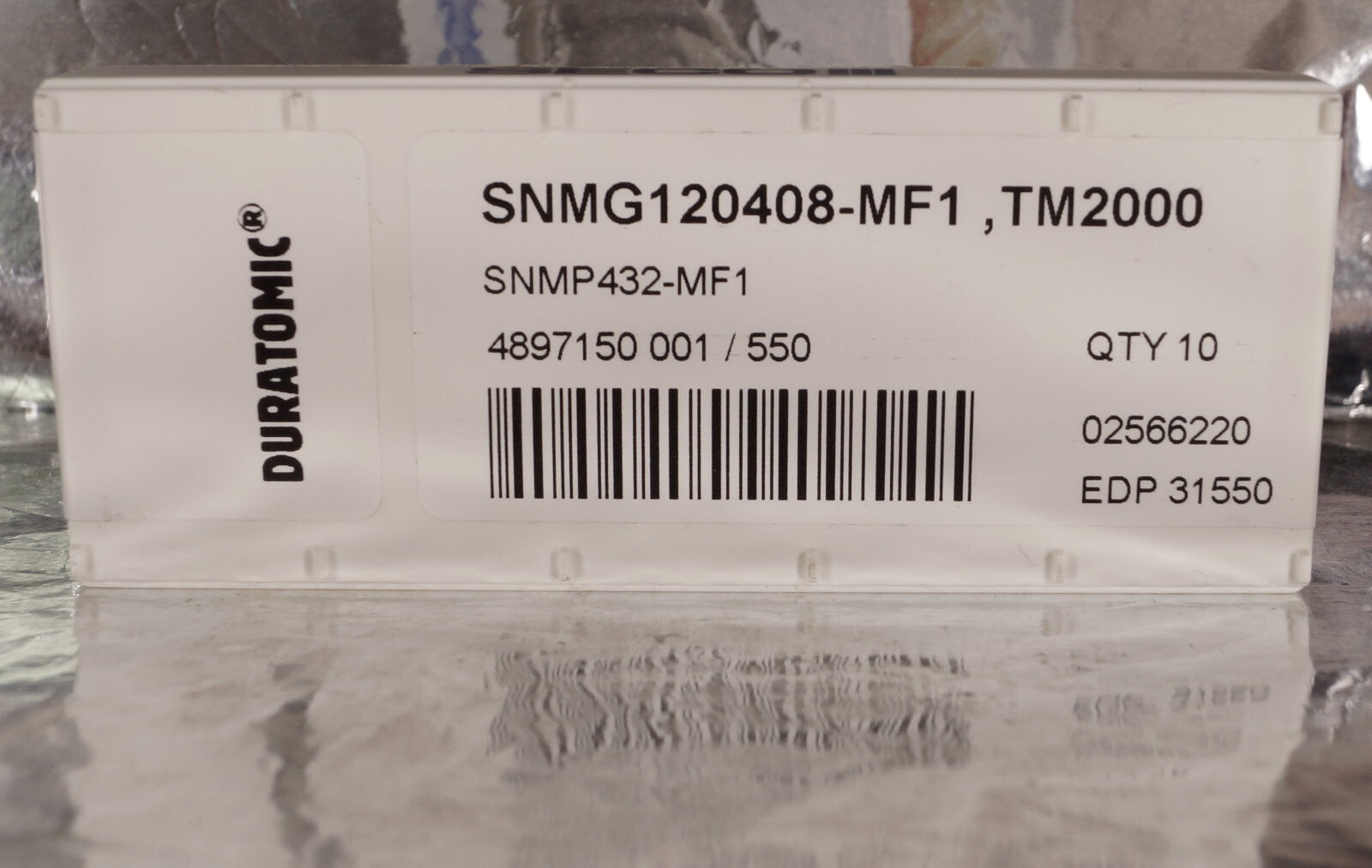 10 Wendeplatten SNMG 120408-MF1 ,TM2000, VA - Bearbeitung, SECO Neu m. Rechnung