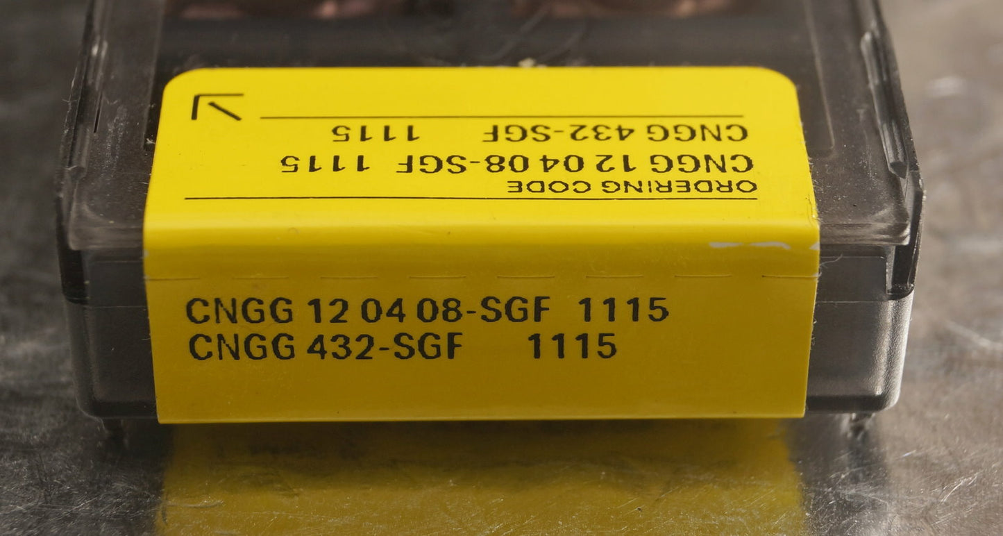 10 Wendeplatten CNGG 120408-SGF 1115 Sandvik Neu, ovp mit Rechnung