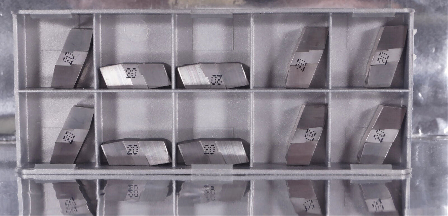 10 Wendeplatten GIF 5.00E-0.60 IC20 ISCAR Stechdrehen, Neu, mit Rechnung