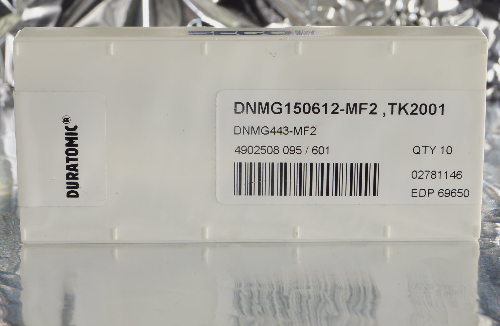 10 Wendeplatten DNMG 150612-MF2 TK2001  DURATOMIC  SECO Guss - Bearbeitung