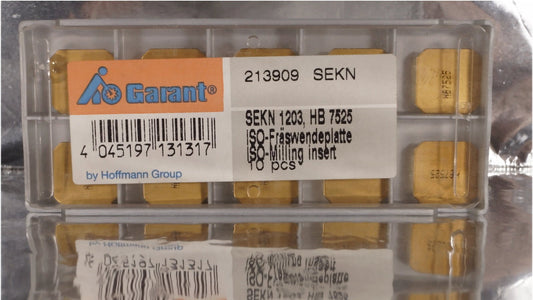 10 Wendeplatten SEKN 1203 HB7525 Garant Nr 213909 SEKN Neu mit Rechnung