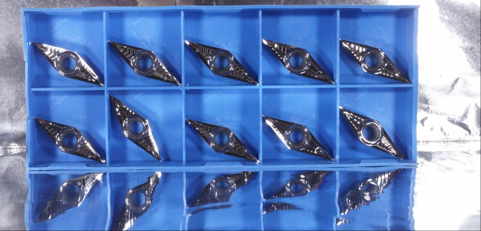 10 Wendeplatten VCGT 160402 ALU für NE-Metalle,  Neu, mit ausgewiesener MwSt