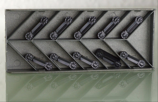 10 Wendeplatten HGPL 5025Y IC908  ISCAR Stechdrehen, geöffnete Packung mit MwSt