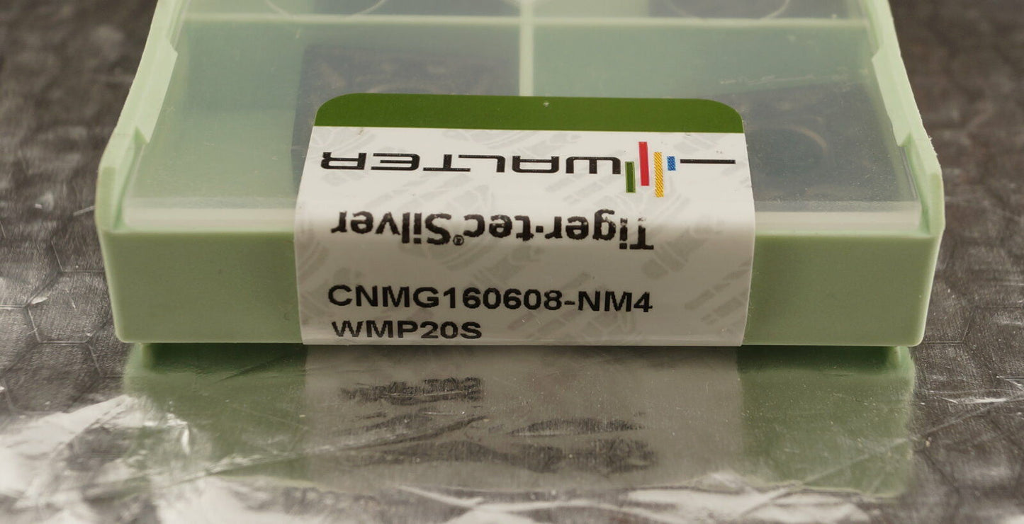 10 Wendeplatten CNMG 160608-NM4 WMP20S WALTER Neu mit Rechnung
