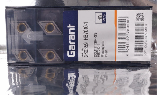 10 Wendeplatten DCMT11T304-SS HB7010-1 Garant Nr 260359 HB7010-1 mit Rechnung