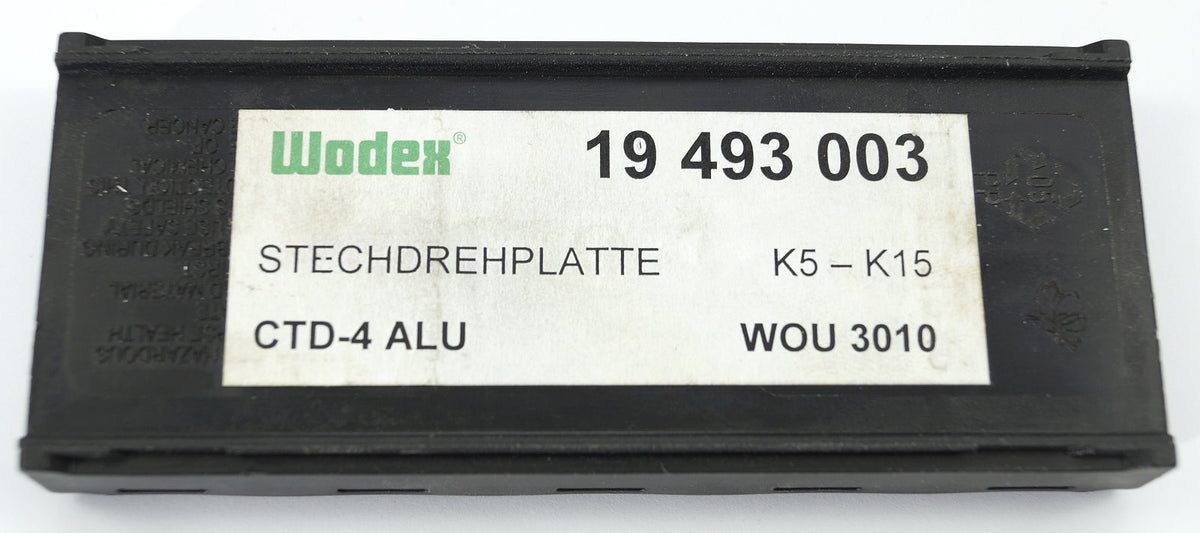8 Wendeplatten CDT-4 ALU Stechdrehen von WODEX Neu mit Rechnung