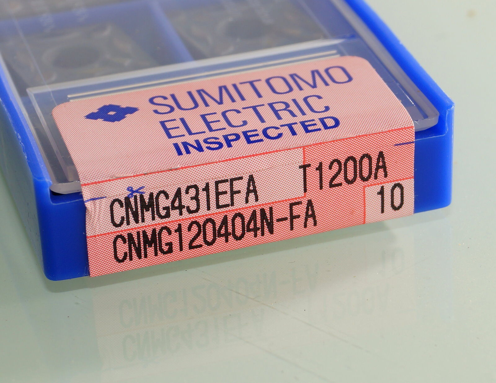 10 Wendeplatten CNMG 120404N-FA T1200A Sumitomo CERMET - Platte für Stahl