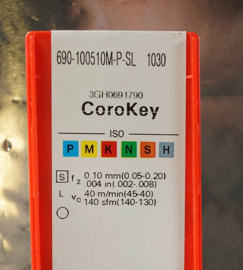 10 Wendeplatten 690-100510M-P-SL 1030 SANDVIK Neu, originalverpackt m. Rechnung